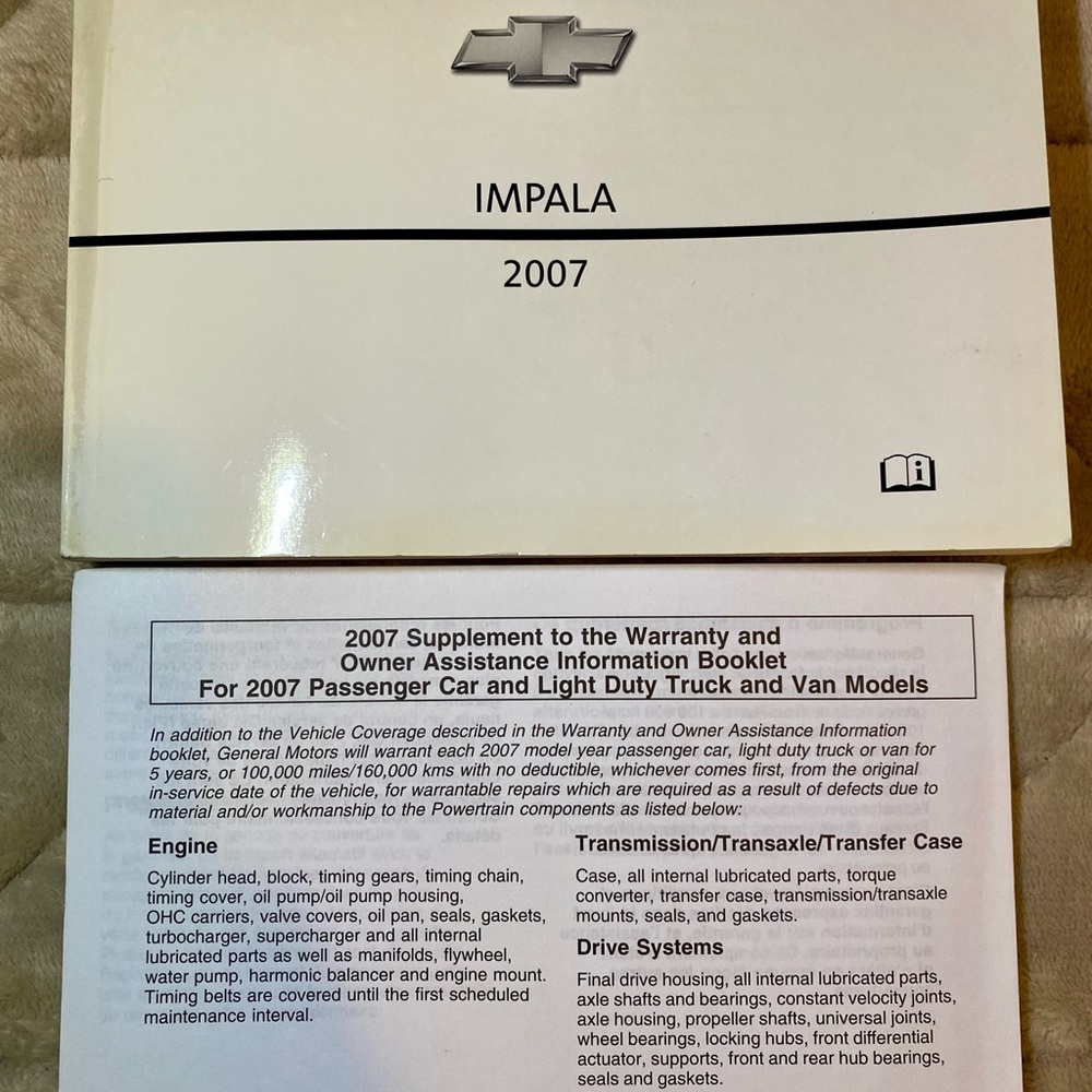 Chevrolet Impala 2007 Owner's Manual